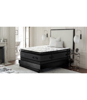 Matelas HILTON - Série Premium - Grand Luxe - Hauteur 35 cm avec Sur-matelas amovible - Suspension ressorts ensachés.