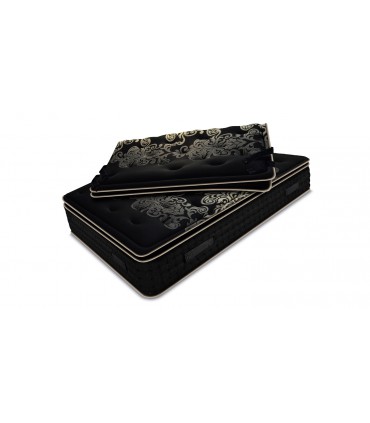 Matelas BLACK Edition - Premium Luxe - Hauteur 36 cm avec 2 Sur-matelas  - Suspension ressorts ensachés.