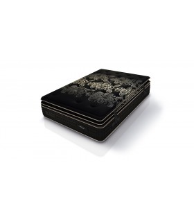 Matelas BLACK Edition - Premium Luxe - Hauteur 36 cm avec 2 Sur-matelas  - Suspension ressorts ensachés.
