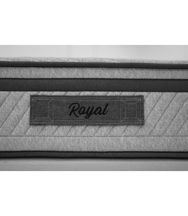 Matelas ROYAL - H:28 CM - Suspension ressorts ensachés + Visco 65 Kg/m3 - Haut de gamme - Confort ferme - Garantie: 7 ans