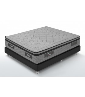 Matelas GRAND ROYAL - Suspension ressorts ensachés + Visco-élastique 65 Kg/m3 - Haut de gamme - Confort ferme - Garantie: 7 ans