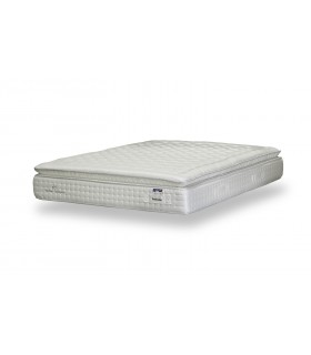 Matelas Norbert Couturier- AMBOISE - H33 cm- HYBRIDE - 750 R. ensachés en 140 - Sur-matelas cousu :6 cm de Visco en 55Kg/m3