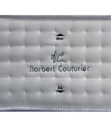Matelas réf: TRADITION - Norbert Couturier - H:31 cm - 1100 R. ensachés 7 zones - 100% Bambou naturel/ Laine vierge
