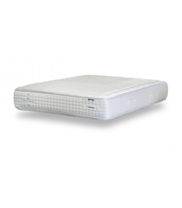 Matelas réf: HERITAGE Norbert Couturier- H33 cm- 4800 R. ensachés 7 zones- Eté/100% bambou naturel - Hiver/ pure laine vierge