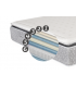 Matelas réf: BELLEVUE Norbert Couturier - H33 cm - 800 R. ensachés 7 zones - Sur-matelas cousu : Accueil 6 cm de Visco SOFT