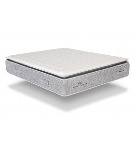 Matelas Norbert Couturier- BELLEVUE - H33 cm - HYBRIDE - 750 R. ensachés en 140 - Sur-matelas cousu : 6 cm de Visco SOFT