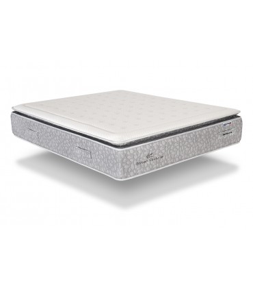 Matelas réf: BELLEVUE Norbert Couturier - H33 cm - 800 R. ensachés 7 zones - Sur-matelas cousu : Accueil 6 cm de Visco SOFT