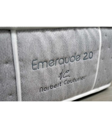 Matelas Norbert Couturier-EMERAUDE 2.0 -H29 cm-Âme HR 30 kg/m3-accueil 5 cm de « Viscogel » 55Kg/m3