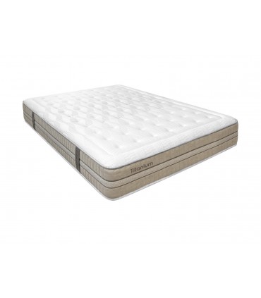 Matelas réf: TITANIUM - LBDM Les irrésistibles - Technologie hybride - fermeté et confort - 7 zones - H: 30 cm