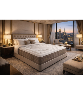 Matelas Norbert Couturier - EMERAUDE  -H29 cm-Âme HR 30 kg/m3-accueil 5 cm de « Viscogel » 55Kg/m3