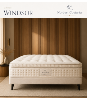 Matelas WINDSOR (Hybride, 7 zones) Norbert Couturier Création - H:37cm Grand confort