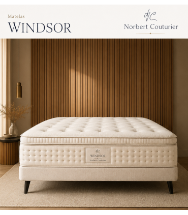 Matelas WINDSOR (Hybride, 7 zones) Norbert Couturier Création - H:37cm Grand confort