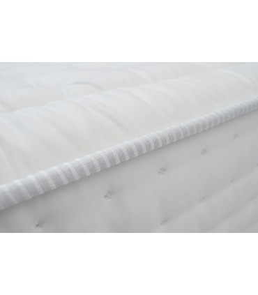 Matelas Norbert Couturier « NATURE» SILVER HÔTEL - H:32cm - Coutil damassé viscose - Ressorts ensachés - Sur-matelas naturel
