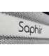 Matelas LBDM SAPHIR-25 cm-Base HR-Accueil 7 cm de mémoire de forme 50 Kg/m3-Plates-bandes 3D+ Ultra respirantes