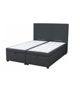 Sommier Coffre LBDM - LINER - Grande capacité de stockage, 24 ou 30 cm de hauteur utile - Lattes actives - Fabriqué en France
