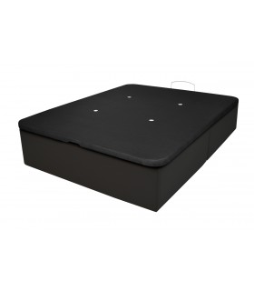 Sommier Coffre LBDM-GRENAT - 29 cm de Hauteur utile- Vérins hydrauliques-Fond en mélaminé-base en 2 parties